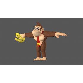 3D Donkey Kong Character